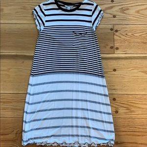 American Eagle XS Black and White Striped Dress